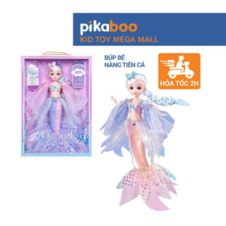 Đồ chơi búp bê nàng tiên cá cho bé gái Pikaboo, gồm nhiều phân loại bé lựa chọn, chất liệu an toàn