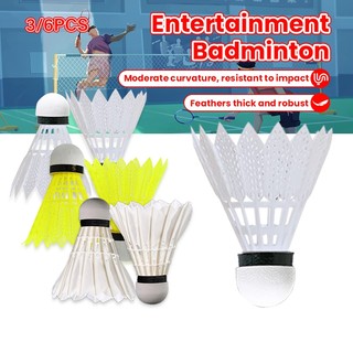 Ống cầu lông 3 trái & 6 trái, cầu nhựa,quả cầu lông ngỗng tự nhiên - quả cầu lông tập luyện nhẹ, bền, chắc chắn