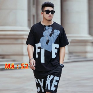 Bộ đồ Nam có BigSize ,chất Cotton quần đùi áo cộc tay. MÃ S2 