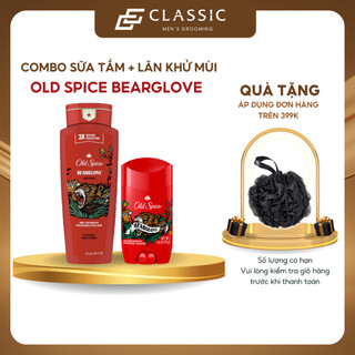 Combo Sữa Tắm và Lăn Khử Mùi Old Spice Bearglove