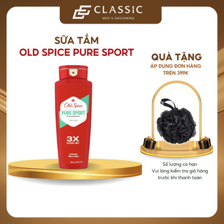 Sữa Tắm Nam Old Spice Pure Sport 3X Clean 532ml - Chính hãng USA