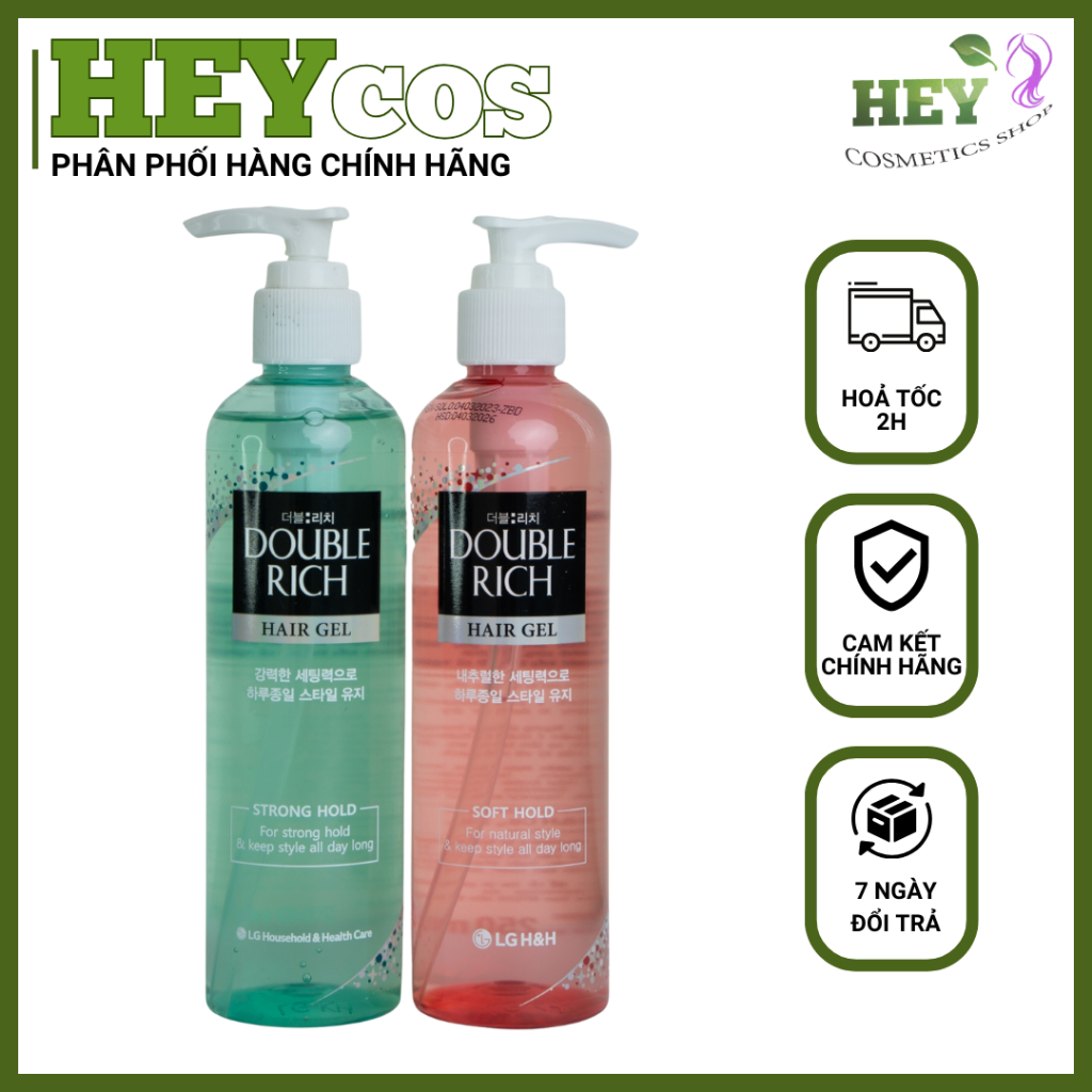 GEL TẠO KIỂU TÓC DOUBLE RICH 250ML | HEYCOS