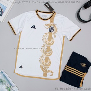 Áo Real Madrid Sân Khách 2024 | Bộ Quần Áo Bóng Đá CLB Real Madirid Mẫu Thứ 3 Hàng Thái Xịn Màu Xanh phom 43-90kg