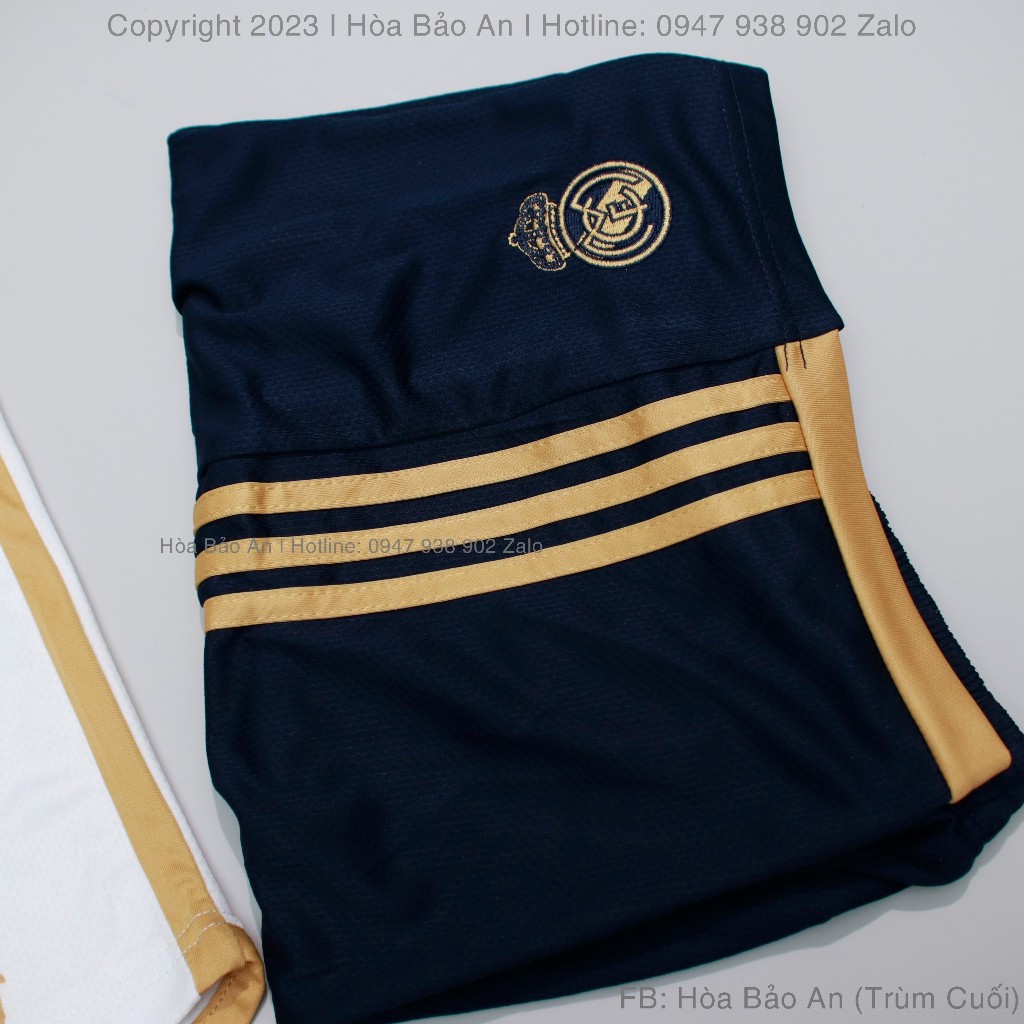 Áo Real Madrid Sân Khách 2024 | Bộ Quần Áo Bóng Đá CLB Real Madirid Mẫu Thứ 3 Hàng Thái Xịn Màu Xanh phom 43-90kg