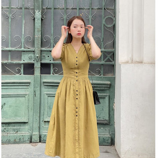 De leah - đầm ôm a nẹp trước - thời trang thiết kế