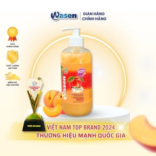 NƯỚC RỬA TAY PEACH HƯƠNG ĐÀO WASEN - RỬA SẠCH NHẸ NHÀNG, BẢO VỆ DA TAY, KHÁNG KHUẨN 500ML