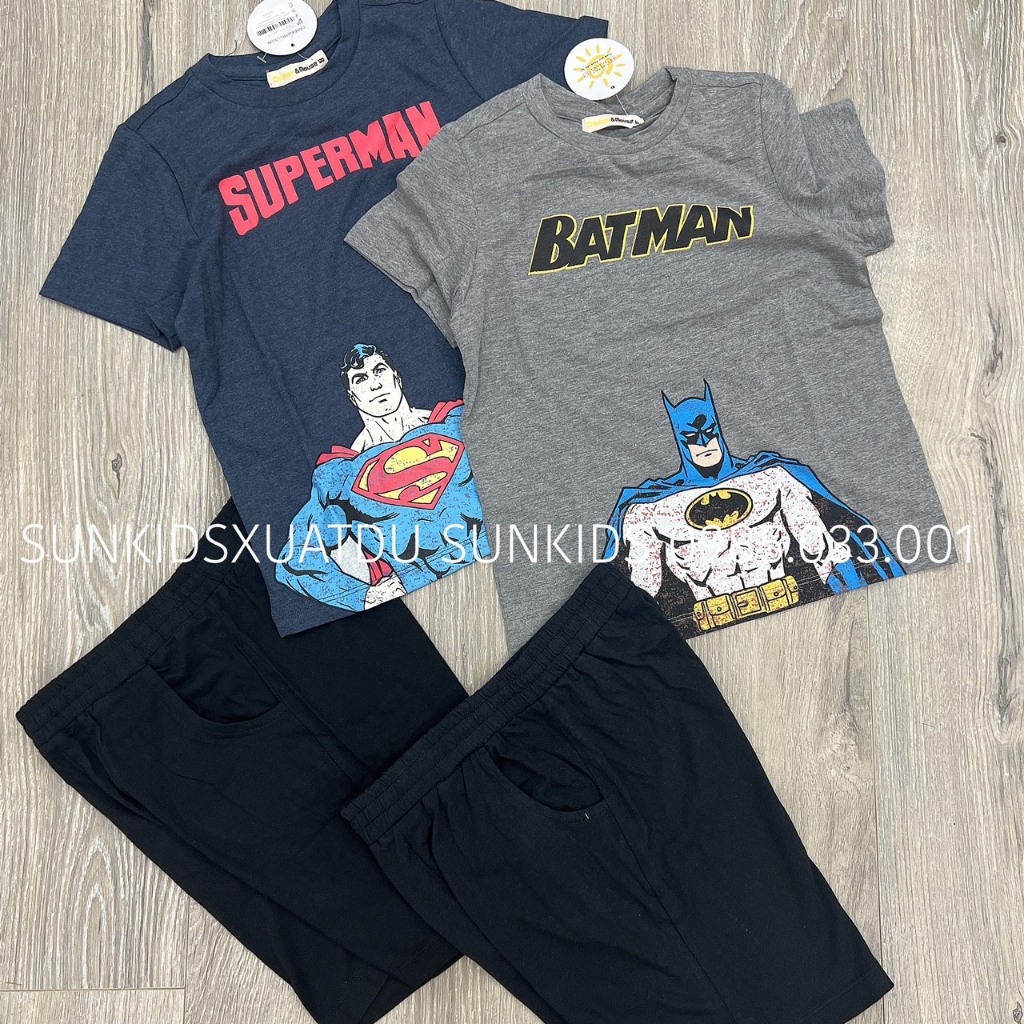 Bộ bé trai cotton Bemoo siêu nhân