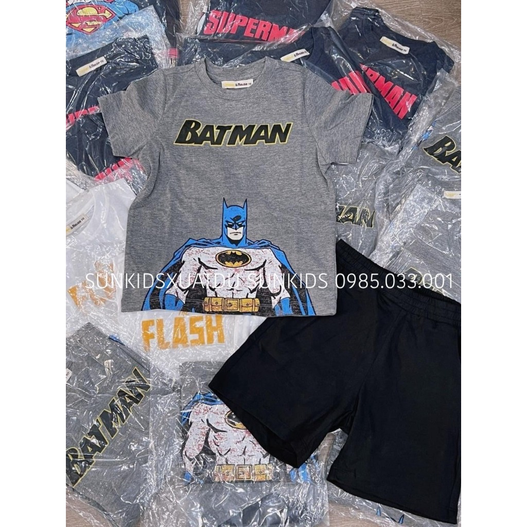 Bộ bé trai cotton Bemoo siêu nhân