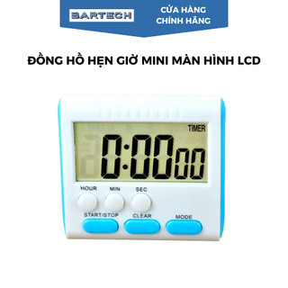 Đồng Hồ Bấm Giờ Điện Tử Mini Đếm Ngược Xuôi Thời Gian Màn Hình LCD Cho Quán Cà Phê, Tiệm Bánh, Quán Bar - Bartech