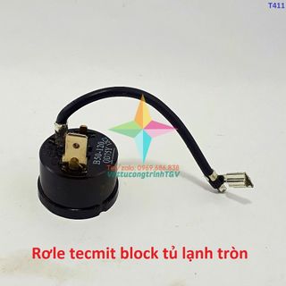 Rơle tecmit block tủ lạnh tròn 1/7-1/8HP