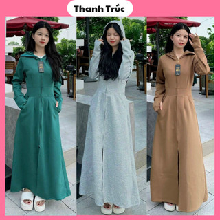 Áo Chống Nắng Nữ Toàn Thân Dáng Dài Áo Khoác Chống Nắng Nữ Chất Umi Áo Choàng Chống Nắng Nữ Liền Thân Dãn 4 Chiều ChốnUV