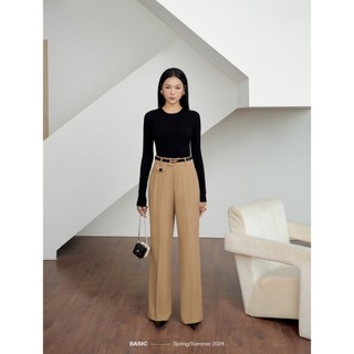 Quần tây ống suông túi kiểu basic rici pants