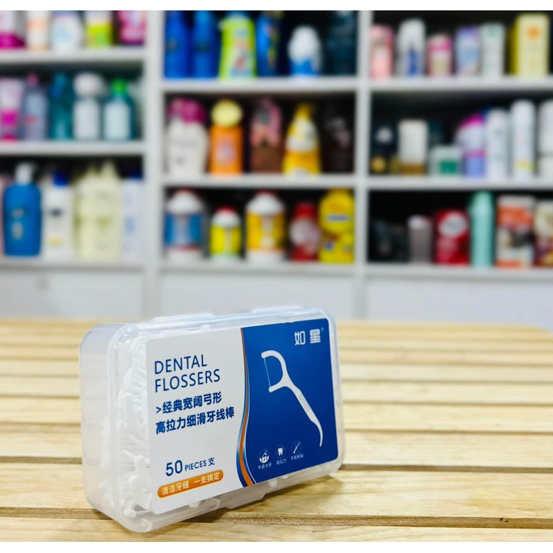 Tăm chỉ nha khoa DENTAL FLOSSERS hộp 50 cái