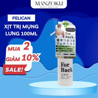 Xịt dưỡng da Pelican For Back Gel Mist 100ml làm giảm mụn vùng lưng - Bahachiha