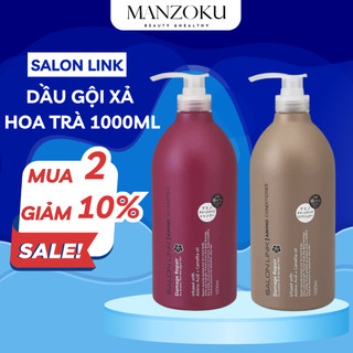 Bộ dầu gội xả hoa trà phục hồi tóc hư tổn Salon Link Salonlink Damage & Repair 1000ml Nhật Bản - Manzoku