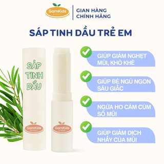 Bộ đôi sáp tinh dầu - sáp giữ ấm giúp bé giữ ấm, giảm ho thương hiệu gamkids