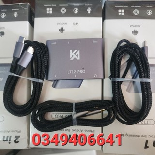 Box livestream kèm sạc và PK cho IP & TYPE-C âm thanh STEREO cực hay đầy đủ dây kết nối với điện bảo hành 6 tháng