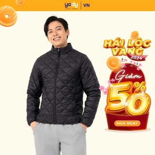 Áo phao nam YODY phao mùa đông trần trám lót lông siêu ấm giữ nhiệt tốt PHM6029