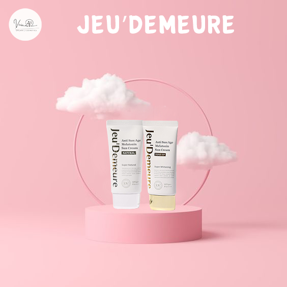 Combo 2 Kem Chống Nắng Thường và Nâng Tông Kiềm Dầu, Dưỡng Ẩm, Bảo Vệ Da Jeu'demeure SPF50+