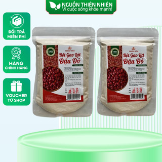 Combo 2 túi bột gạo lứt đậu đỏ thuận hòa food túi 200g
