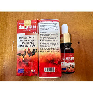Kích lực gà đá 10ml dạng oral nhỏ uống tăng lực cấp tốc tăng bo - tải cựa - lì đòn. hồi phục nhanh sau thi đấu