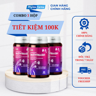 Combo 3 hộp IRI'SWOMEN cân bằng nội tiết tố hỗ trợ giảm tình trạng tiền mãn kinh Hộp 60 viên
