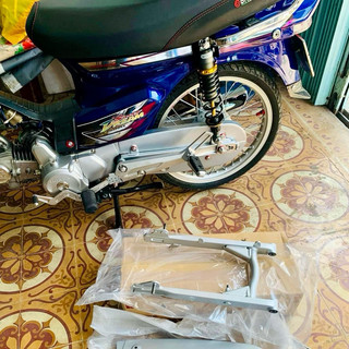 Phuộc Nitron wave không bình dầu đen chén vàng