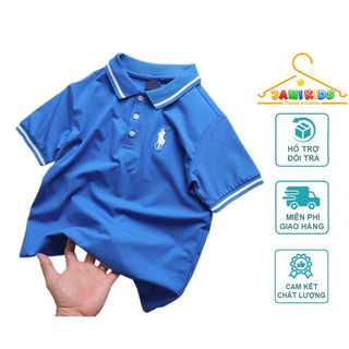 Áo polo bé trai JAMIKIDS size đại cao cấp chất cotton 4 chiều xịn, áo phông có cổ bé trai