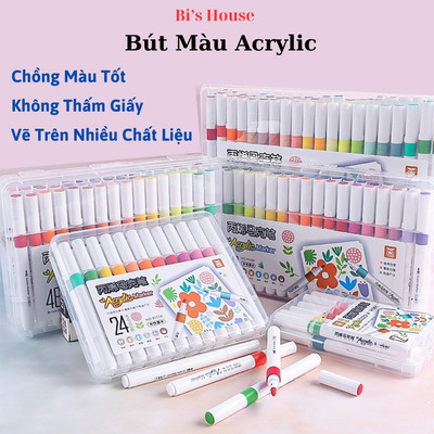 Bút Màu Acrylic Vẽ Được Trên Nhiều Chất Liệu - Đồ Chơi Mỹ Thuật