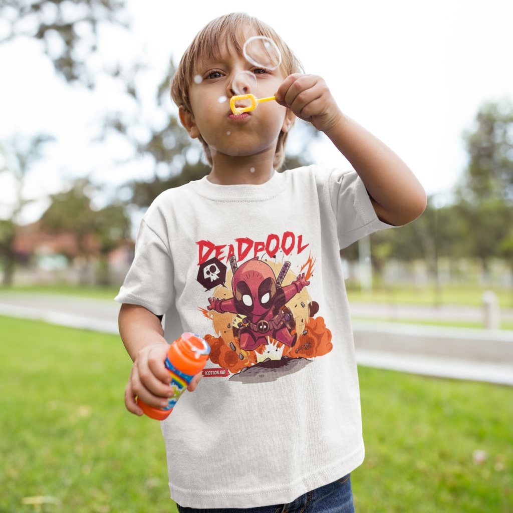 Áo cộc tay bé trai Icotton co giãn 4 chiều màu đen Captain america BT170