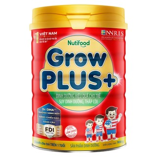 Sữa bột nutifood grow plus+ đỏ - hộp 900gr