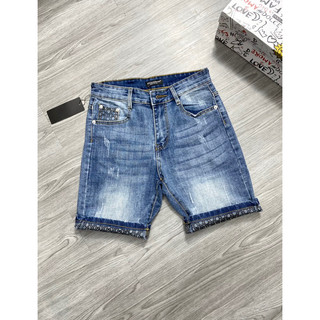 🔥 𝐒𝐈𝐄̂𝐔 𝐇𝐎𝐓 🔥Quần short nam - Quần ngố bò dsq xanh vảy sơn vá gấu túi mông caro đỏ new