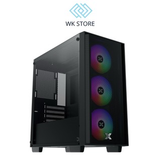 Vỏ case máy tính xigmatek nyx air ii 3f - gaming m-atx, kèm 03 fan xigmatek z20f - chính hãng
