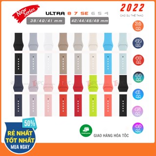 Dây đồng hồ AW loại A chất liệu cao su cao cấp mềm mại chống bẩn dành cho ULTRA SE 11 10 9 8 7 6 5 4 3 2 1