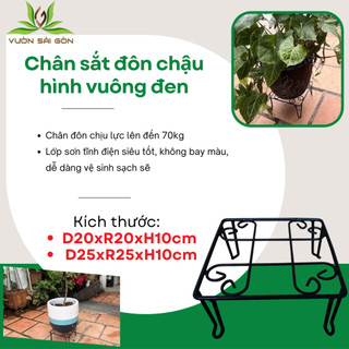Chân đôn kê chậu cây nhiều kích thước, tránh côn trùng từ đất xâm nhập, tránh ẩm sàn (Vườn Sài Gòn)