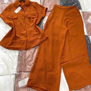 S129 Set somi tay dơi quần dài chất đũi - Thanh lịch