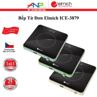 Bếp Từ Đơn ELMICH EL-3879 (Hình Vuông, Mặt Kính Ceramic, Điều Khiển Núm Xoay, Công Suất 2100W)