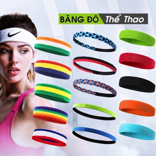 Băng Đô Thể Thao, Headband Nam Nữ Thấm Mồ Hôi Trán, Băng Đầu Chơi Bóng Rổ Cầu Lông Bóng Chuyền Tennis Tập Gym Chạy Bộ