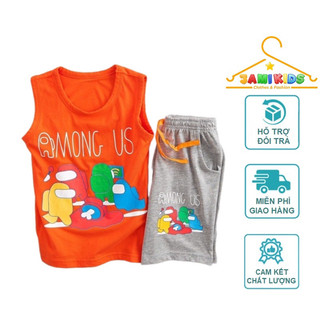 BỘ SÁT NÁCH NHÍ BÉ TRAI JAMIKIDS COTTON CỰC MỀM MÁT 12-33kg