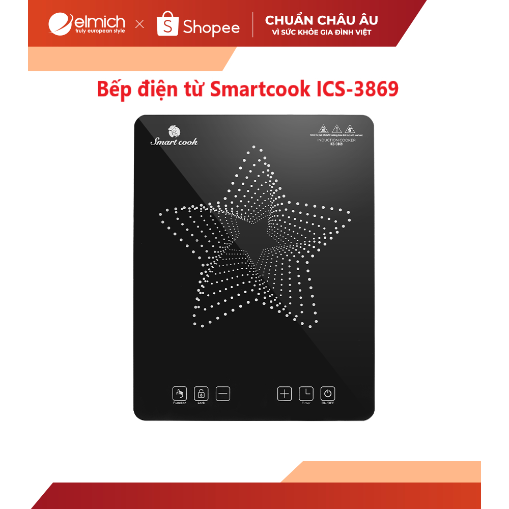 [Mã ELBSJBP03 giảm 12% đơn 500K] Bếp điện từ Smartcook ICS-3869