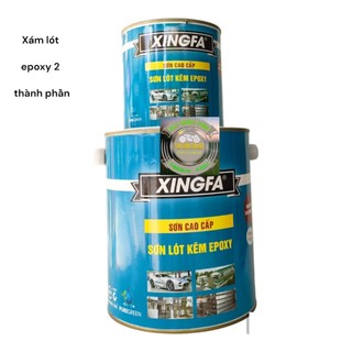 Sơn chống gỉ  2 thành phần EXPOXY XINGFA  chuyên dùng cho sắt kẽm ( sơn ô tô, xe máy) bộ 4.4kg