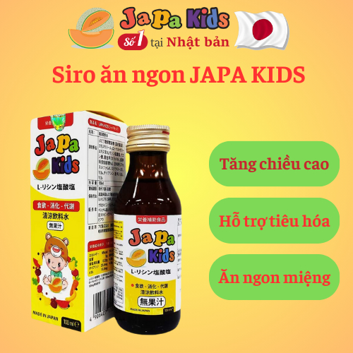 Japa Kids Siro Ăn Ngon Cho Bé Hỗ Trợ Bé Tăng Cân Tăng Đề Kháng Cho Bé