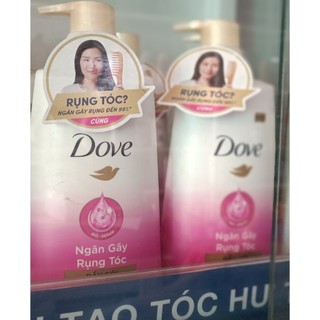 Dầu gội 650gr / dầu xả 620gr Dove thiên nhiên Óng mềm tự nhiên