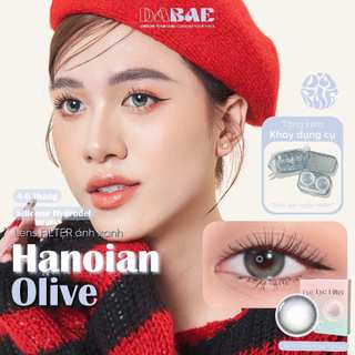 Kính áp tròng Hanoian màu olive hiệu ứng filter Hàn Quốc hãng Dabae