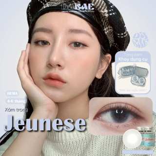 Tổng hợp kính áp tròng màu xám trong veo có độ cận hãng Dabae 3 tháng