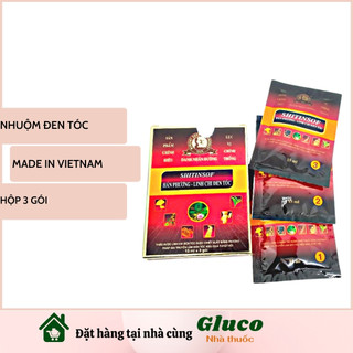 Dầu gội đen tóc SHITINSOF Hán phương linh chi (Hộp 3 gói)
