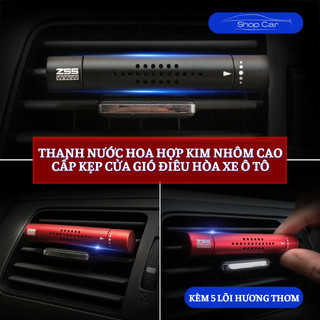 Thanh Nước Hoa Kẹp Cửa Gió Điều Hòa Xe Ô Tô Kèm 5 Lõi Hương Khử Mùi Khó Chịu Bên Trong Xe
