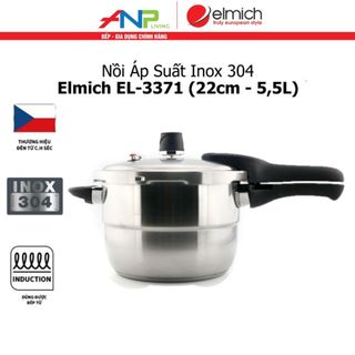 Nồi Áp Suất Đun Từ Inox 304 ELMICH EL-3369 4L-20cm/ EL-3371 5,5L - 22cm