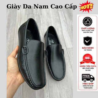 Giày Lười Da Nam,Giày Tây Nam Công Sở Da Cao Cấp Dáng Trẻ