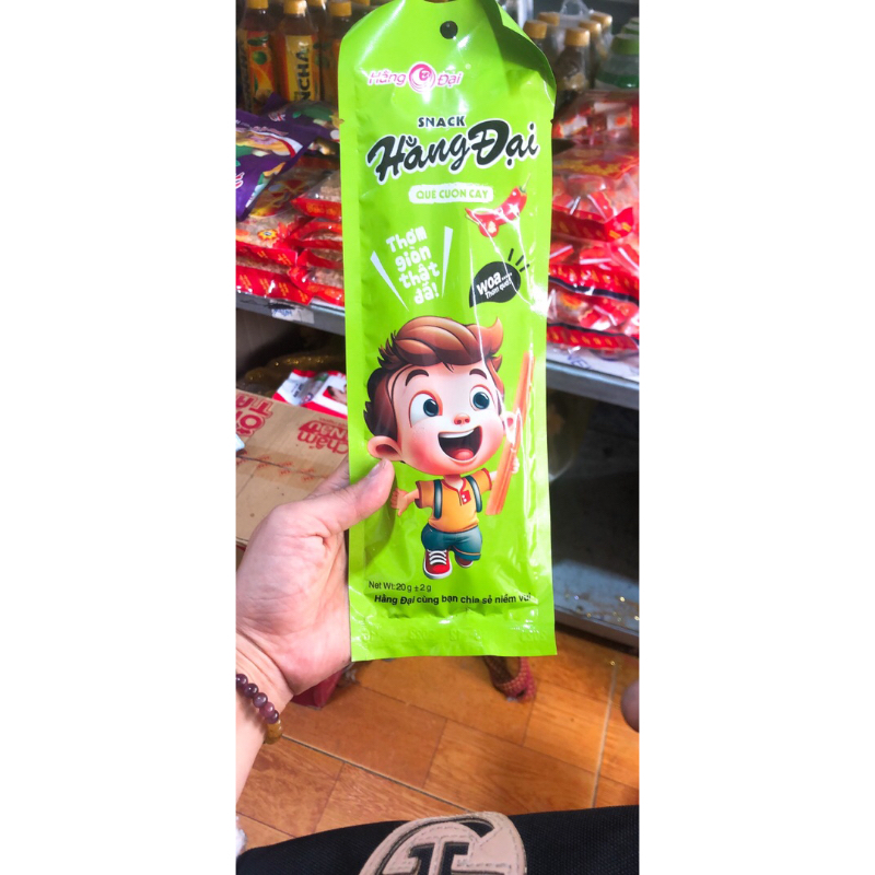 Snack quế cuộn cay